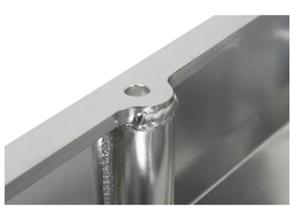 Quick Fuel QFT Fabricated Aluminum V/C SBC Silver Finish w/Hole