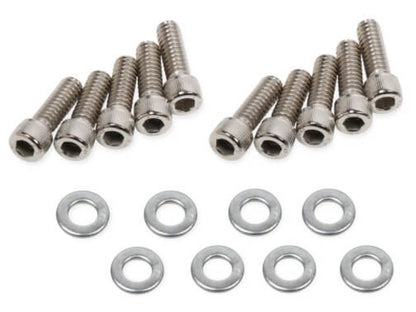 Quick Fuel QFT Fabricated Aluminum Valve Cover Silver Small Block Chevy W/O Hole
