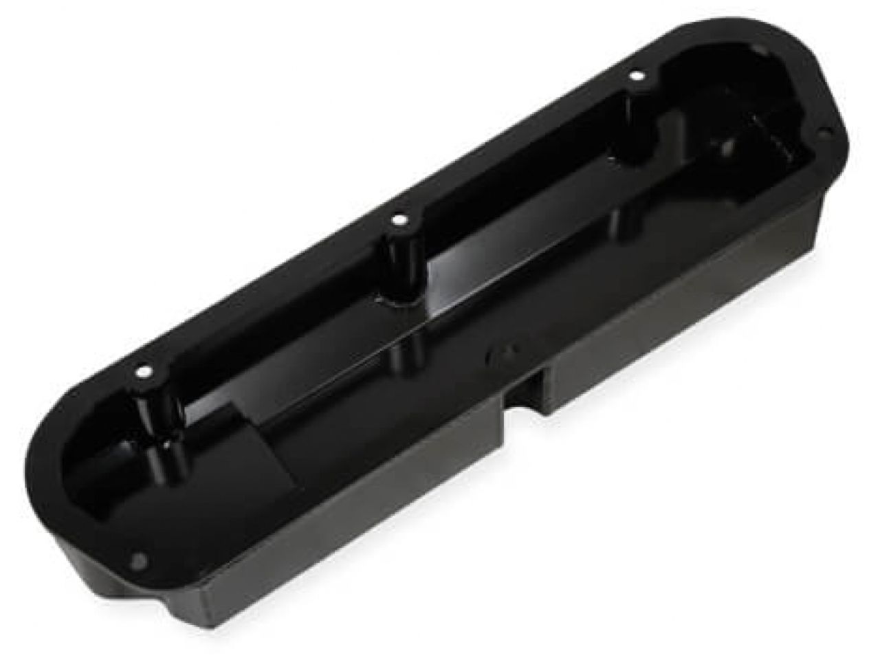 Quick Fuel QFT Fabricated Aluminum Valve Cover Black, Small Block Ford w/Hole