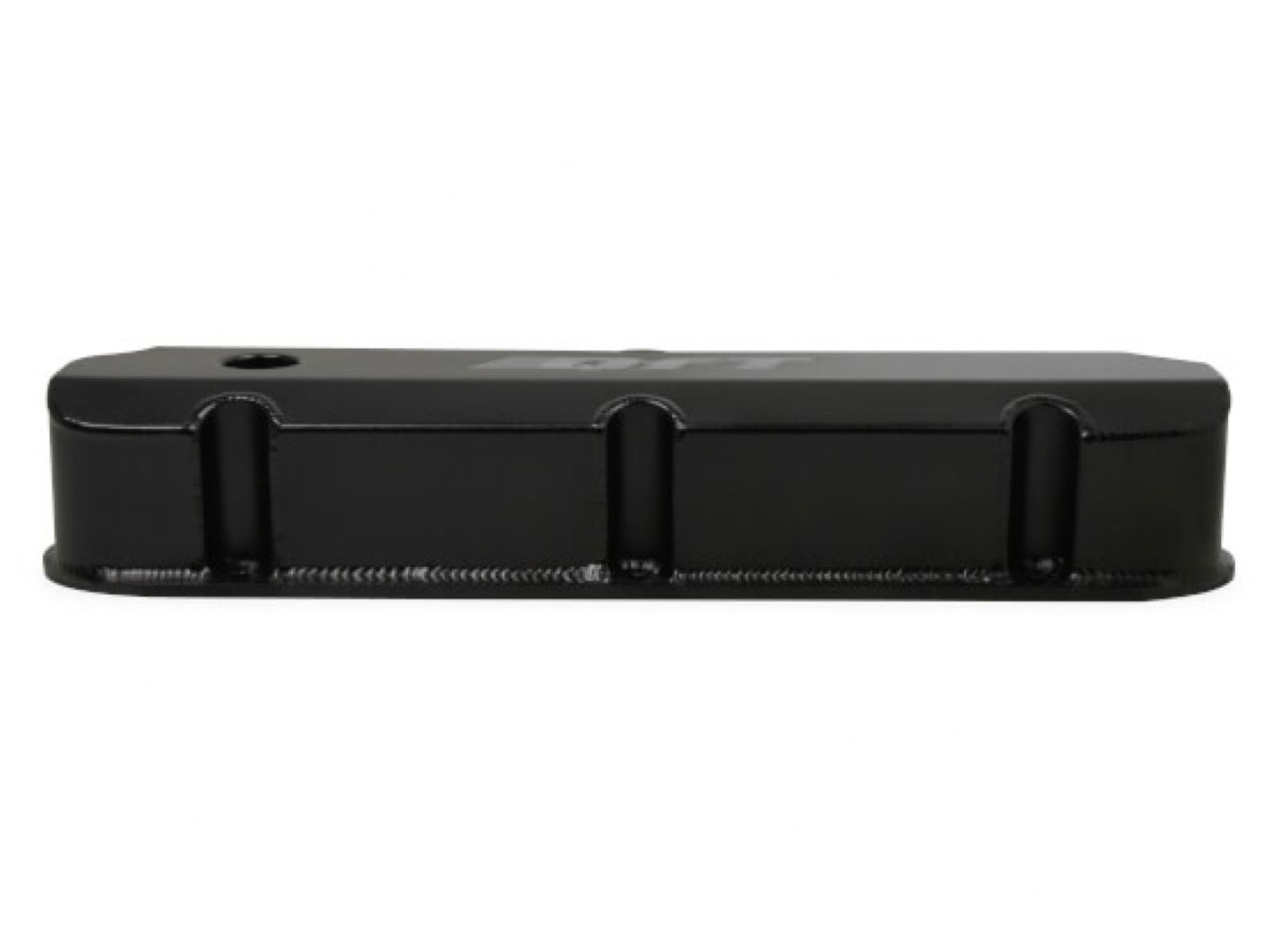 Quick Fuel QFT Fabricated Aluminum Valve Cover Black, Small Block Ford w/Hole