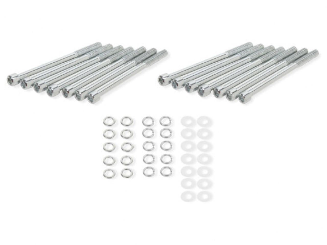 Quick Fuel QFT Fabricated Aluminum Valve Cover Silver Small Block Ford W/O Hole