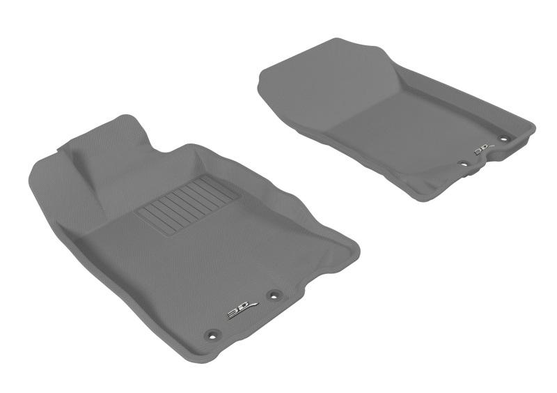 3D MAXpider 2010-2014 Honda Insight Kagu 1st Row Floormat - Gray L1HD02311501 Main Image