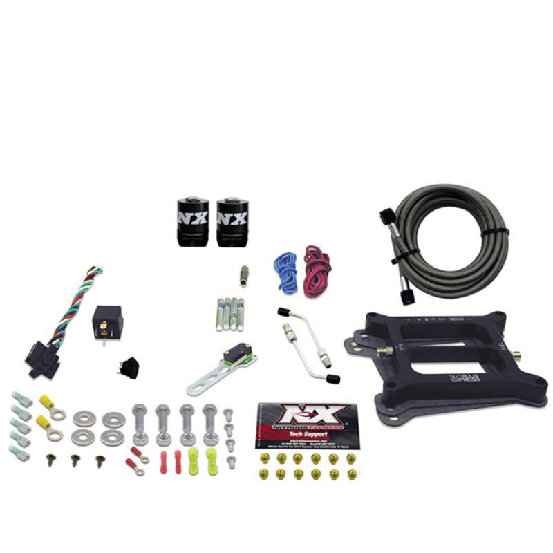 Nitrous Express 4150 4-BBL/Gasoline Nitrous Kit (50-300HP) w/o Bottle 30040-00 Main Image