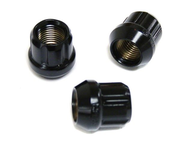 Muteki Open Ended Tuner Lightweight Lug Nuts 12x1.25mm BLACK 20pcs