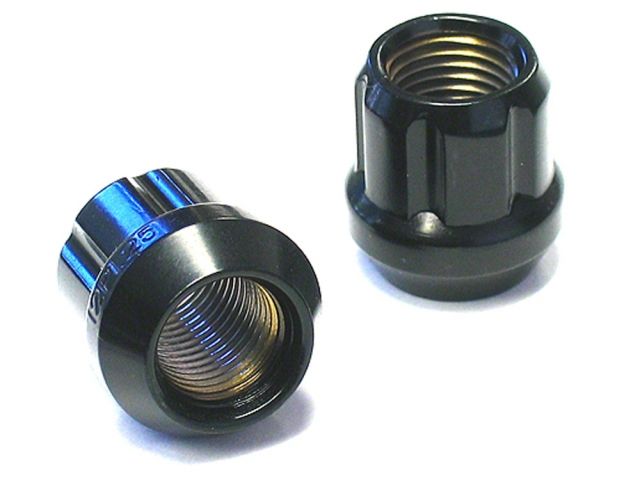 Muteki Open Ended Tuner Lightweight Lug Nuts 12x1.25mm BLACK 20pcs