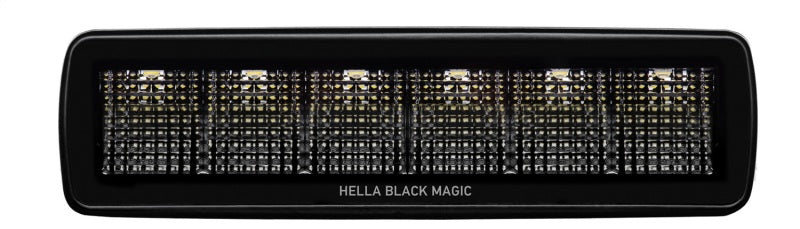 Hella Universal Black Magic 6 L.E.D. Mini Light Bar - Flood Beam 358176201