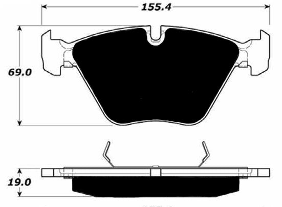 Porterfield Brake Pads for 2007 BMW 335 Series