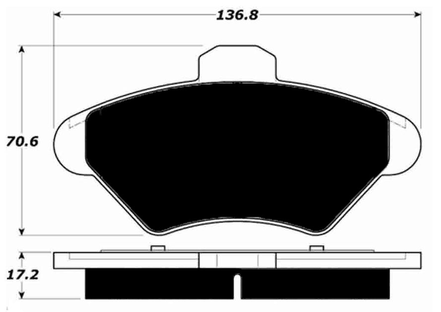 Porterfield Brake Pads for 1994 FORD THUNDERBIRD R/Drum