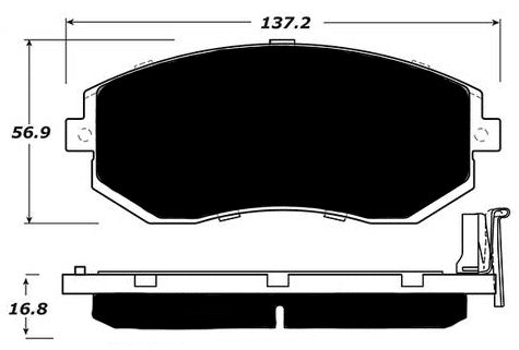Porterfield Brake Pads for 2015 SUBARU BRZ w/ Vented Rear Disc