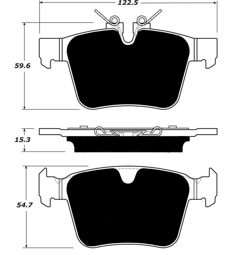 Porterfield Brake Pads for 2017 JAGUAR F-Pace 18" 350mm FD