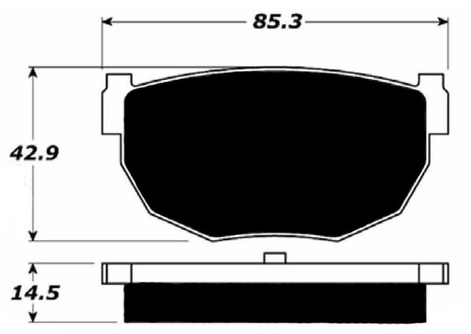 Porterfield Brake Pads for 1987 NISSAN 300ZX
