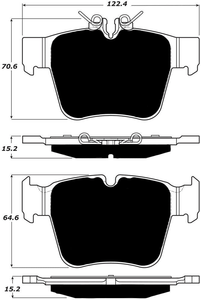 Porterfield Brake Pads for 2019 MERCEDES-BENZ C43 AMG