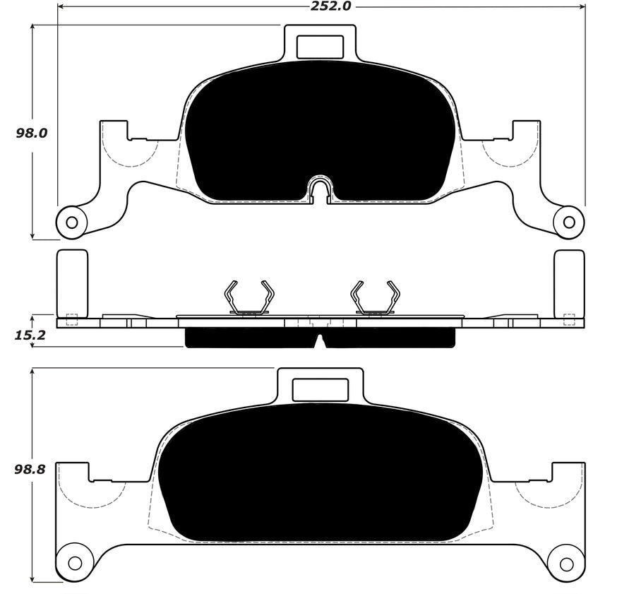 Porterfield Brake Pads for 2017 AUDI A4 - 318mm Front Disc
