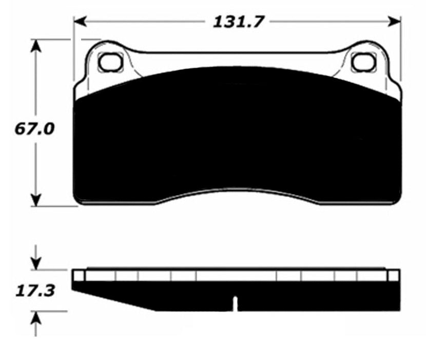 Porterfield Brake Pads for 1995 FERRARI F-50