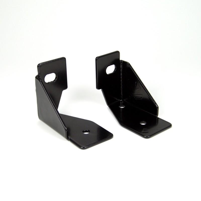 KC HiLiTES 07-18 Jeep JK Windshield Side Mount Light Bracket Set (Pair) - Black 7317 Main Image