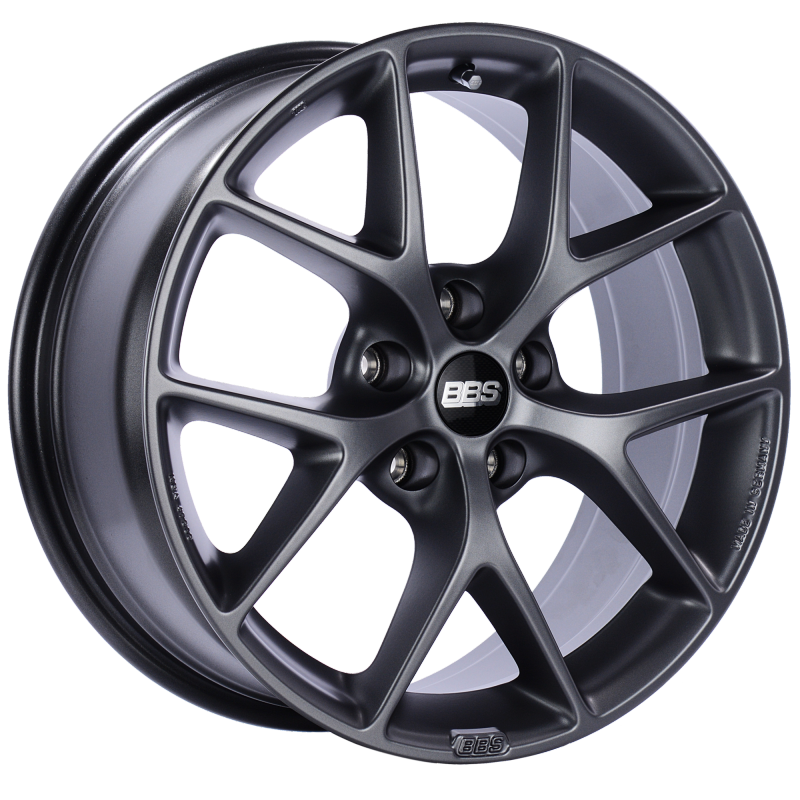 BBS SR 18x8 5x120 ET32 Satin Grey Wheel -82mm PFS/Clip Required SR019SG Main Image