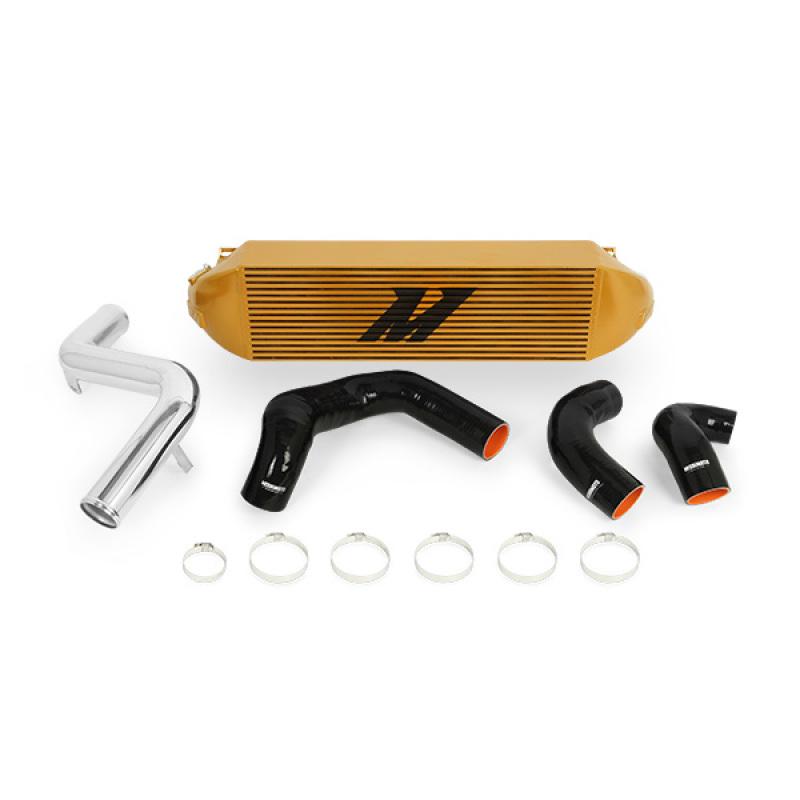 Mishimoto 2013+ Ford Focus ST Gold Intercooler w/ Polished Pipes MMINT-FOST-13KPGD Main Image