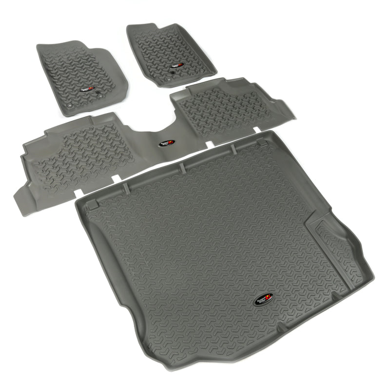 Rugged Ridge RUG Floor Liners - Gray Floor Mats Floor Mats - Rubber main image