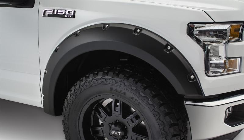 Bushwacker 15-17 Ford F-150 Pocket Style Flares 2pc Not Compatible w/ Technology Package 68T - Black 20091-02 Main Image