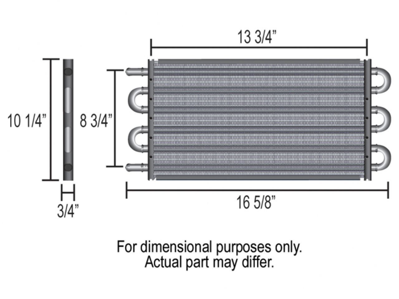 Derale Copper/Aluminum Transmission Cooler Kit, Full Size, Carton Series 7000