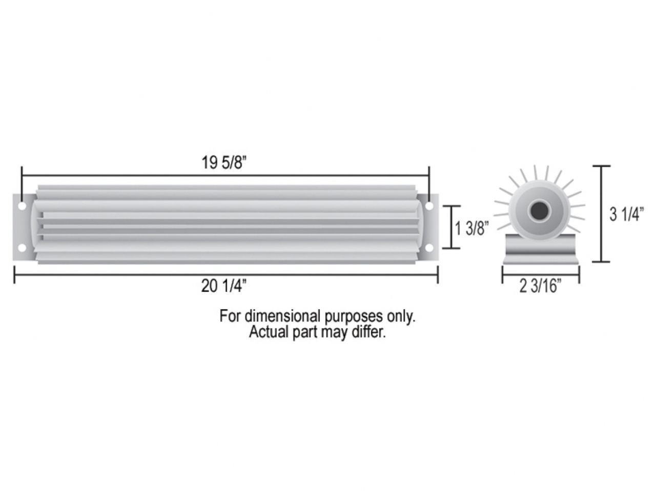 Derale Dual-Pass 20" Heat Sink Cooler,8