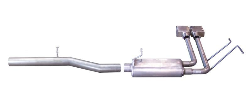 Gibson 10-13 Chevrolet Silverado 1500 LS 4.8L 2.5in Cat-Back Super Truck Exhaust - Aluminized 5639 Main Image