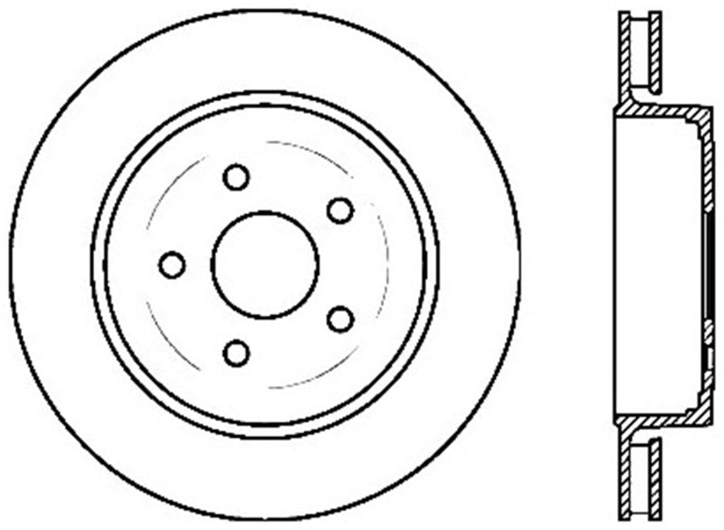 Stoptech ST Slotted Sport Brake Rotors Brakes, Rotors & Pads Brake Rotors - Slotted main image