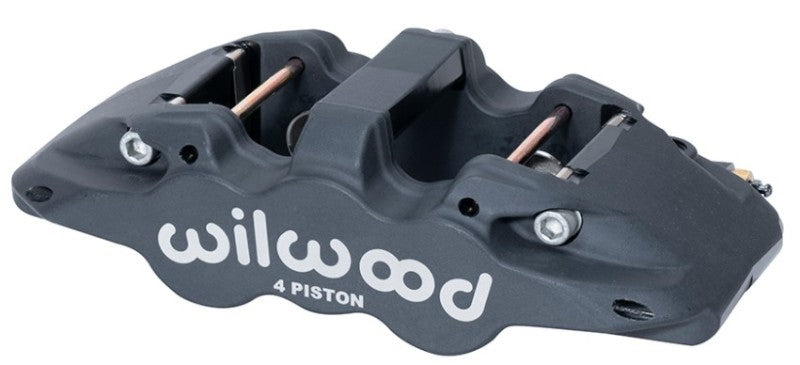 Wilwood Caliper-Aero4-L/H - Black Anodize 1.88/1.62in Pistons 1.25in Disc 120-13288