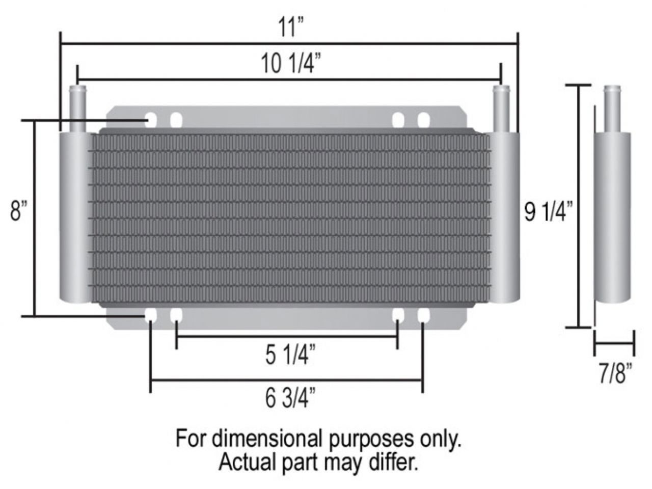 Derale Plate & Fin Transmission Cooler Kit, 11/32 Hose size