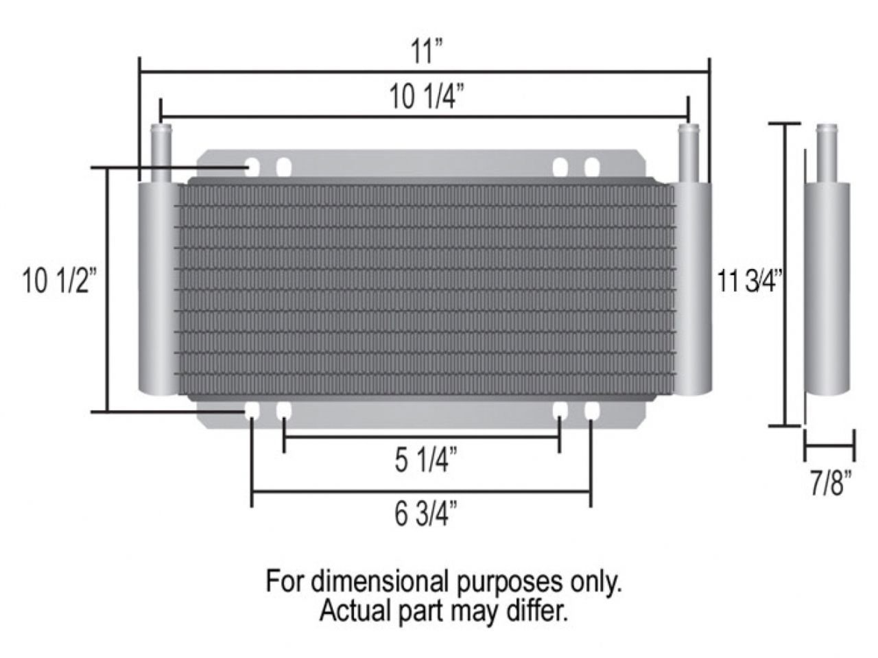 Derale Plate & Fin Transmission Cooler Kit 24 Row Series 8000