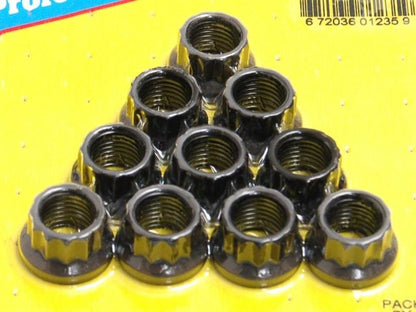 ARP Standard 12Point Nut 10pc 7/16-20 Socket: 1/2 *Discontinued