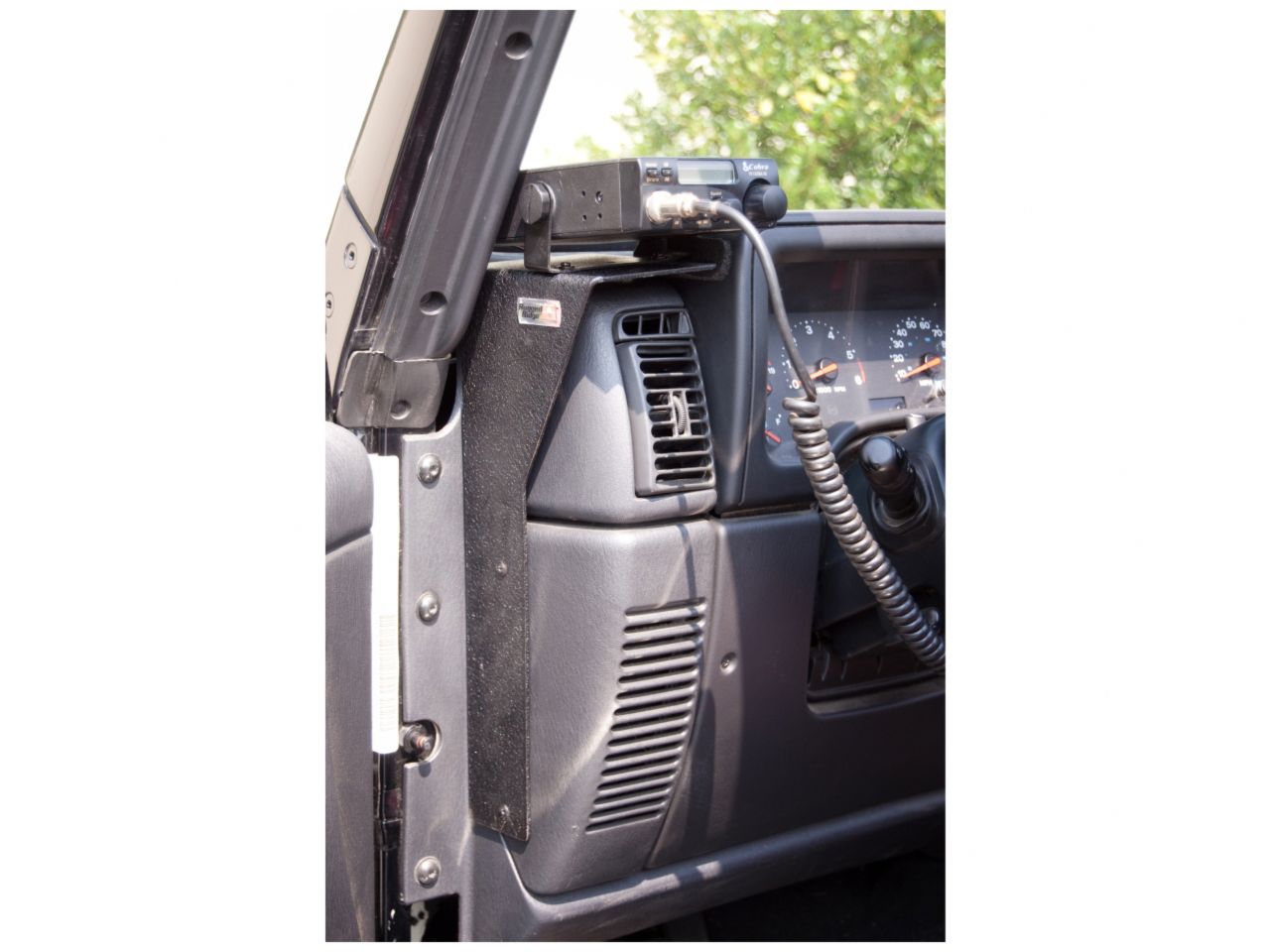 Rugged Ridge Radio Dash Mount Bracket Kit, CB; 97-06 Jeep Wrangler TJ/LJ