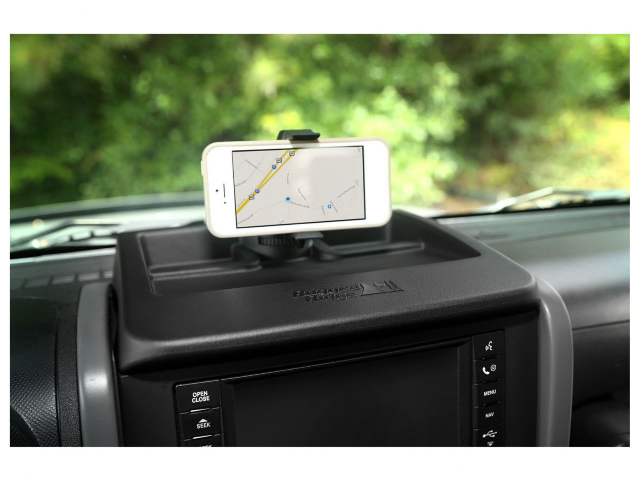 Rugged Ridge Dash Multi-Mount Phone Kit; 07-10 Jeep Wrangler JK