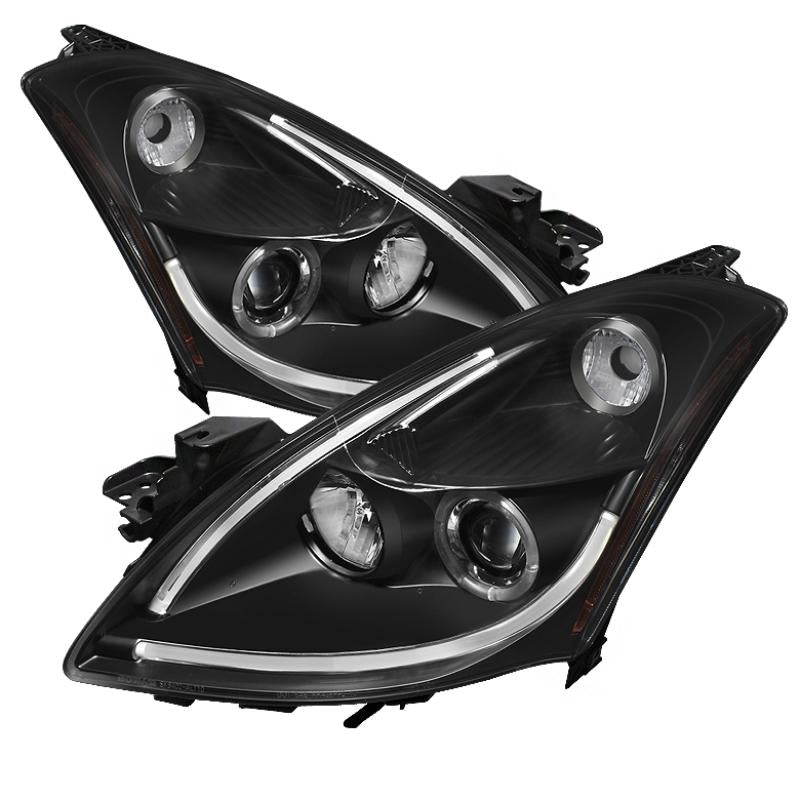 Spyder Nissan Altima 4Dr 10-12 Projector Headlights Light DRL LED Halo Blk PRO-YD-NA104D-LTDRL-BK 5076830 Main Image