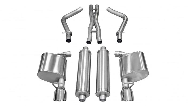 Corsa 11-13 Chrysler 300 R/T 5.7L V8 Polished Sport Cat-Back Exhaust 14535 Main Image