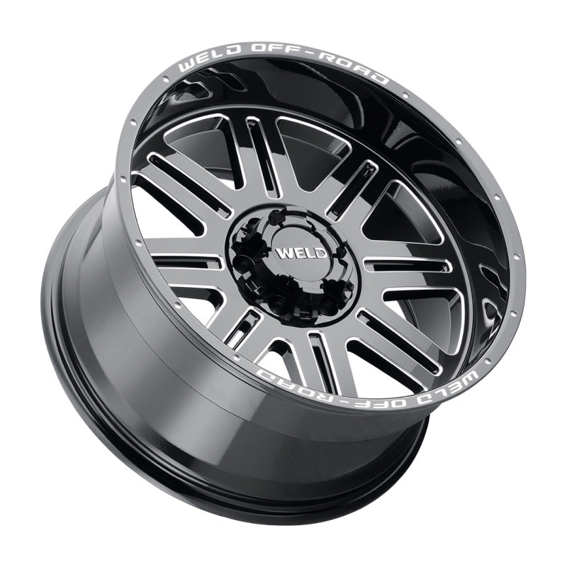 Weld Off-Road 20x10 6x135 6x139.7 4.50BS ET-25 106.1 Hub Bore Gloss BLK MIL Chasm Wheel W10300098450