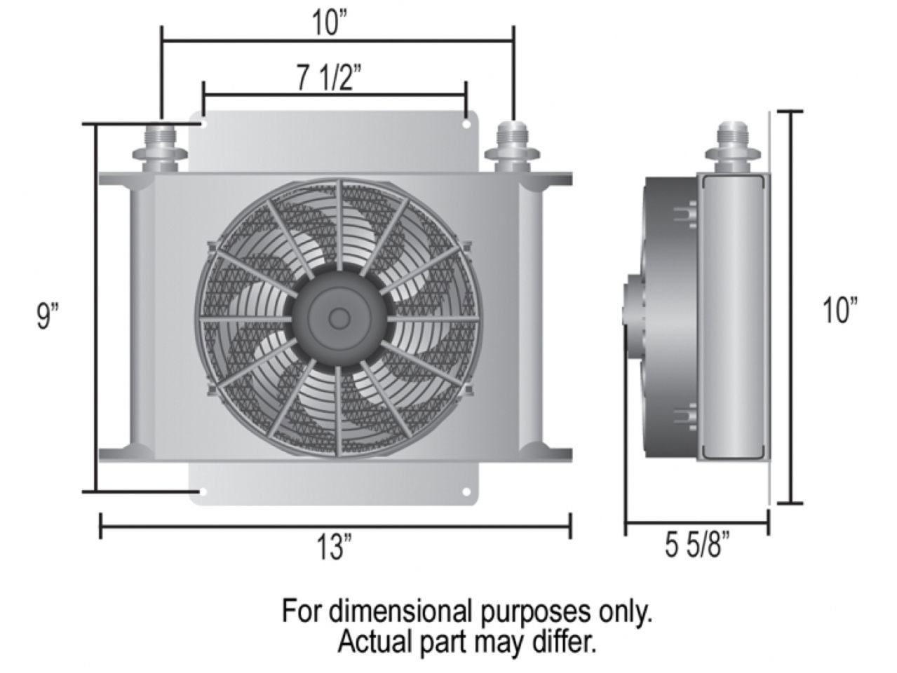 Derale 25 Row Hyper-Cool Remote Cooler (-6AN)