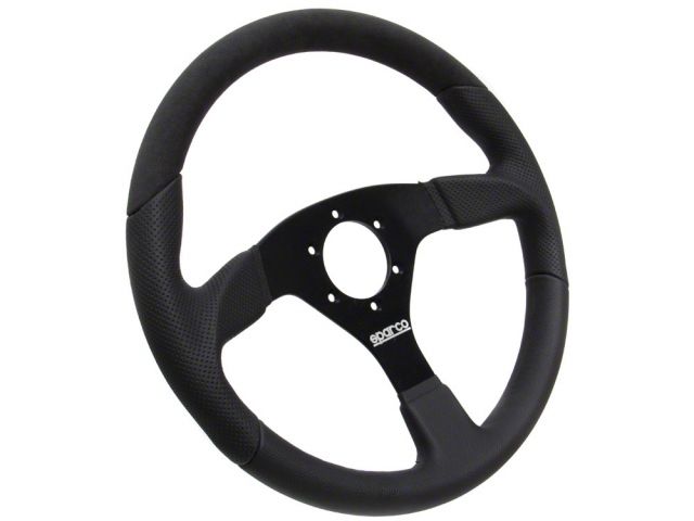 Sparco Lap 5 Street Black Leather Steering Wheel 350mm