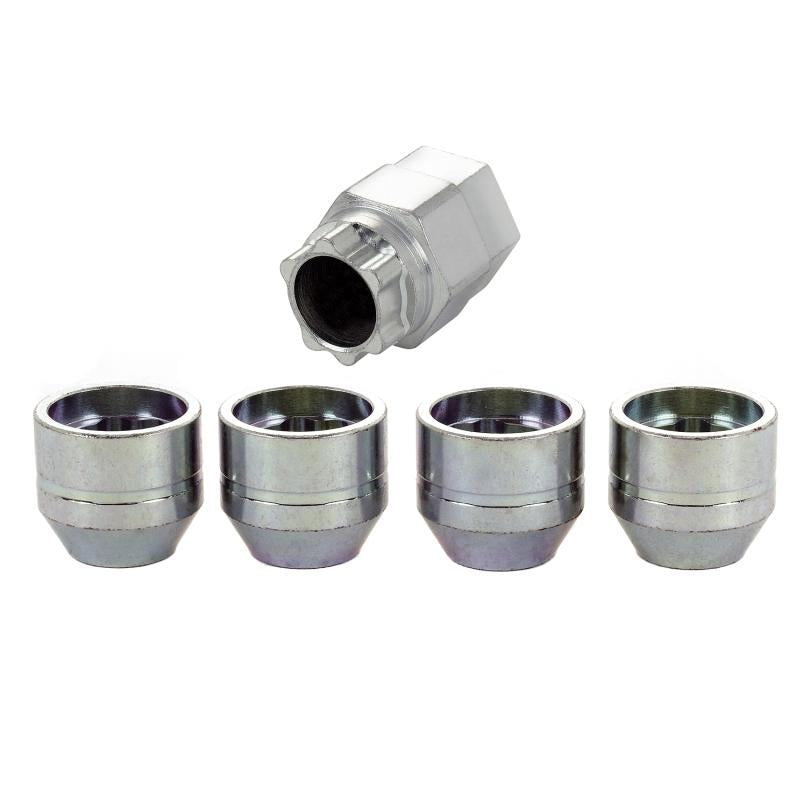 McGard Wheel Lock Nut Set - 4pk. (Under Hub Cap / Cone Seat) M12X1.75 / 19mm & 21mm Hex / .802in. L 24016 Main Image