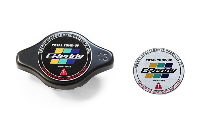 Greddy High Pressure Radiator Cap - 1.3kg/cm2 - New Finishes, Black, Polished, and Brushed