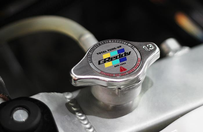 Greddy High Pressure Radiator Cap - 1.3kg/cm2 - New Finishes, Black, Polished, and Brushed