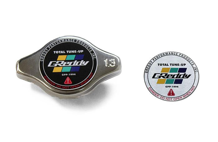 Greddy High Pressure Radiator Cap - 1.3kg/cm2 - New Finishes, Black, Polished, and Brushed