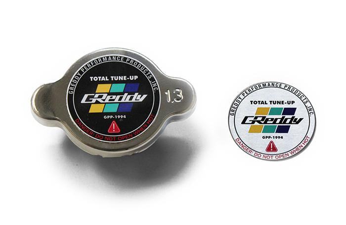 Greddy High Pressure Radiator Cap - 1.3kg/cm2 - New Finishes, Black, Polished, and Brushed