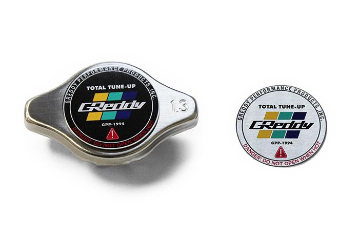 Greddy High Pressure Radiator Cap - 1.3kg/cm2 - New Finishes, Black, Polished, and Brushed