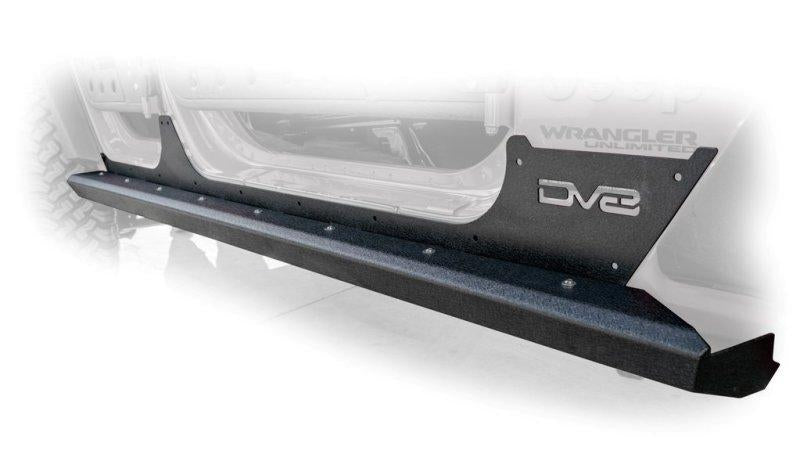 DV8 Offroad 2018+ Jeep Wrangler JL Rocker Guards w/ Rock Skins (4 Door Only) SRJL-06 Main Image