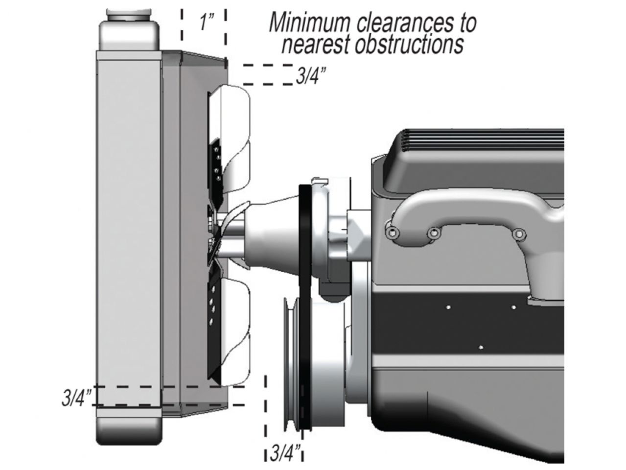 Derale 13 Rigid Race Fan (Aluminum Blade)