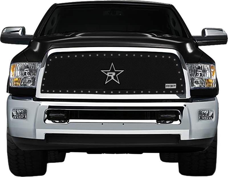 RBP RX-5 Halo Series Studded Frame 1pc. Grille 10-12 Dodge Ram 2500/3500 - Black RBP-258460 Main Image