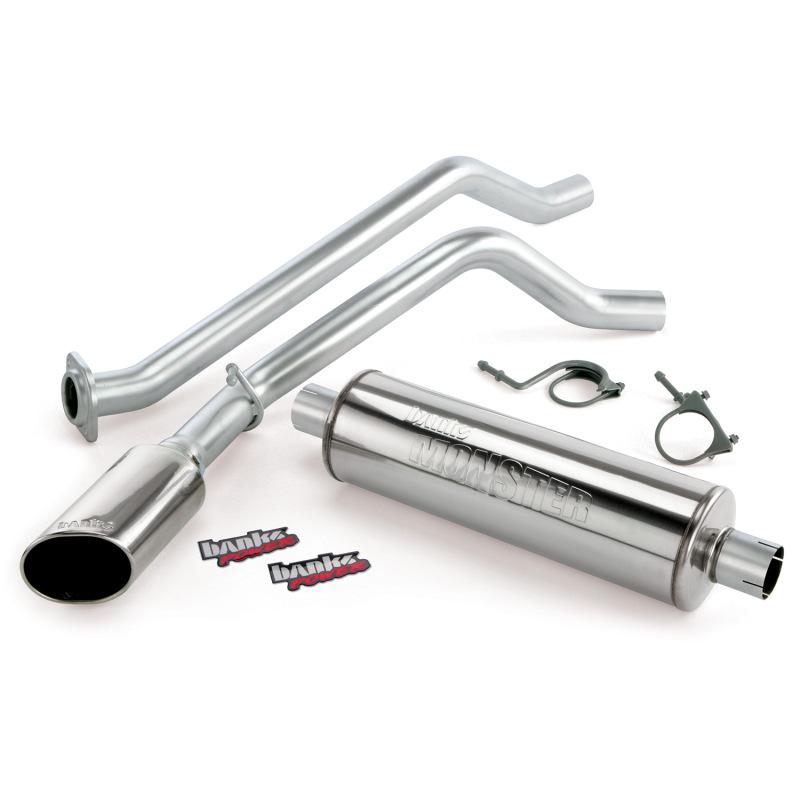 Banks Power 12 Chev 6.0L CCSB-2500HD Monster Exhaust System - SS Single Exhaust w/ Chrome Tip 48353 Main Image