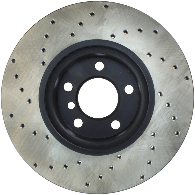 StopTech Sport Cryo Cross Drilled Brake Rotor; Rear Right