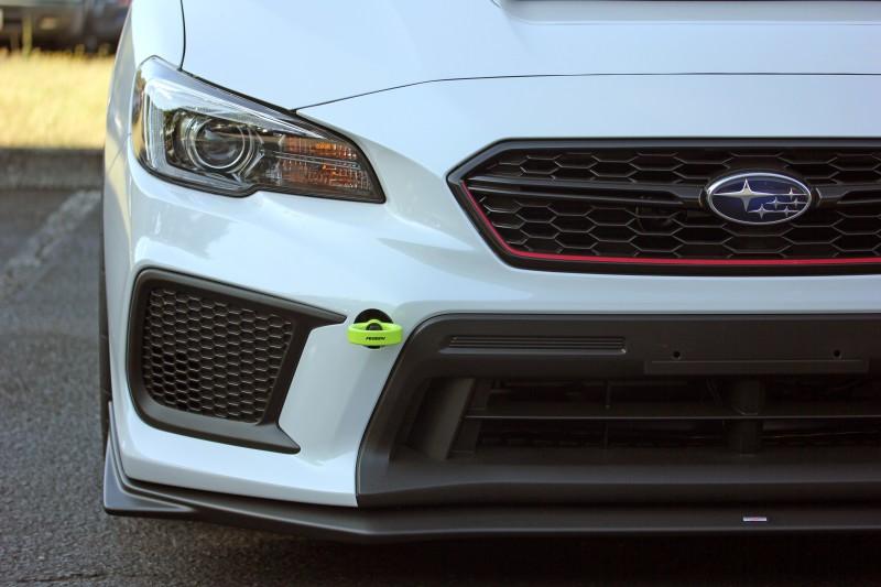 Perrin Tow Hook Kit - Front 2018+ Subaru WRX/STI - Neon Yellow PSP-BDY-235NY Main Image